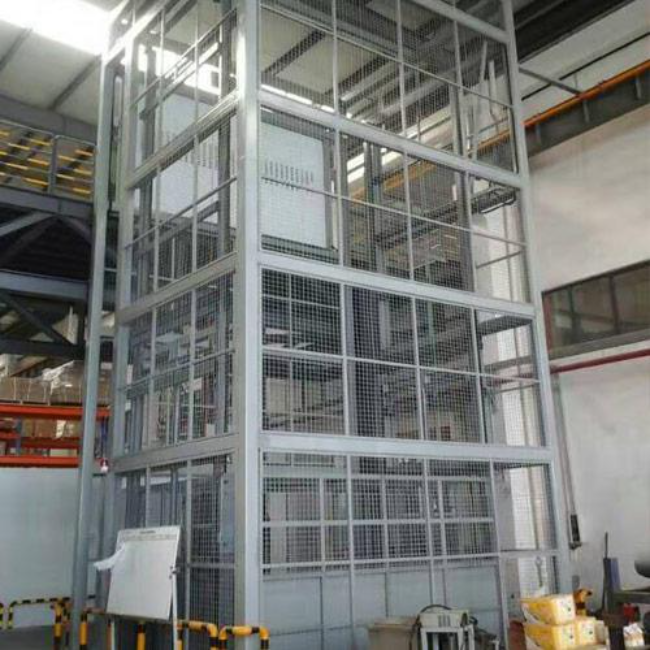 东至导轨式升降平台货梯